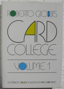 Card College Vol. 1 by Roberto Giobbi