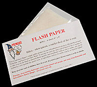 Flash Paper Sheets - 4 White 