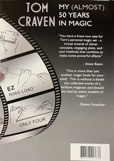 My almost fifty years in magic book by Craven.BackCover..jpeg